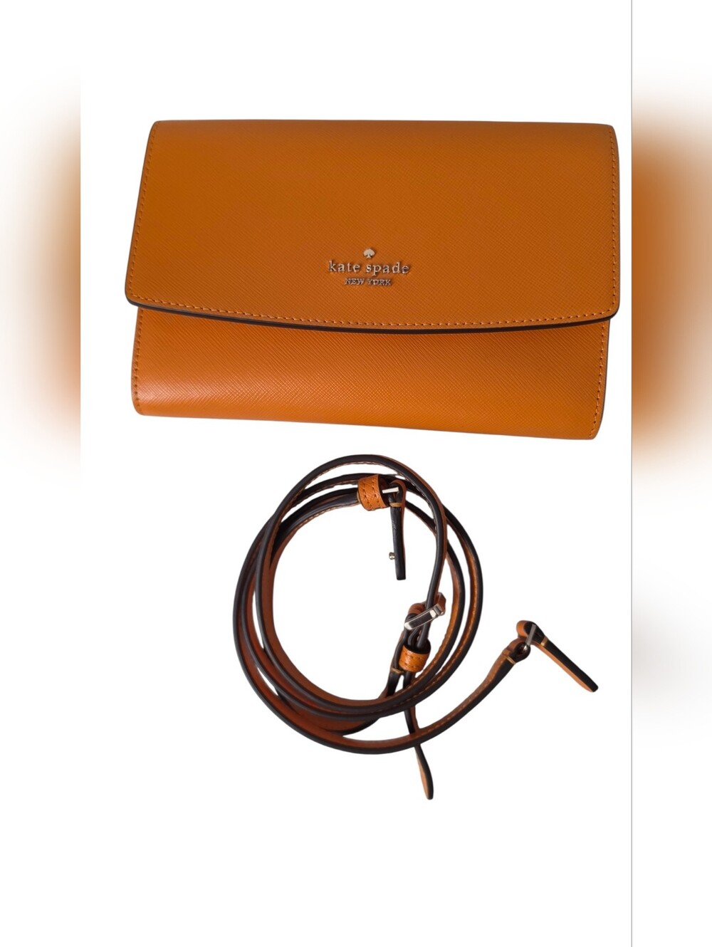 Kate Spade Orange Leather Crossbody Bag
